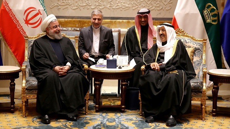 روحاني مع أمير الكويت