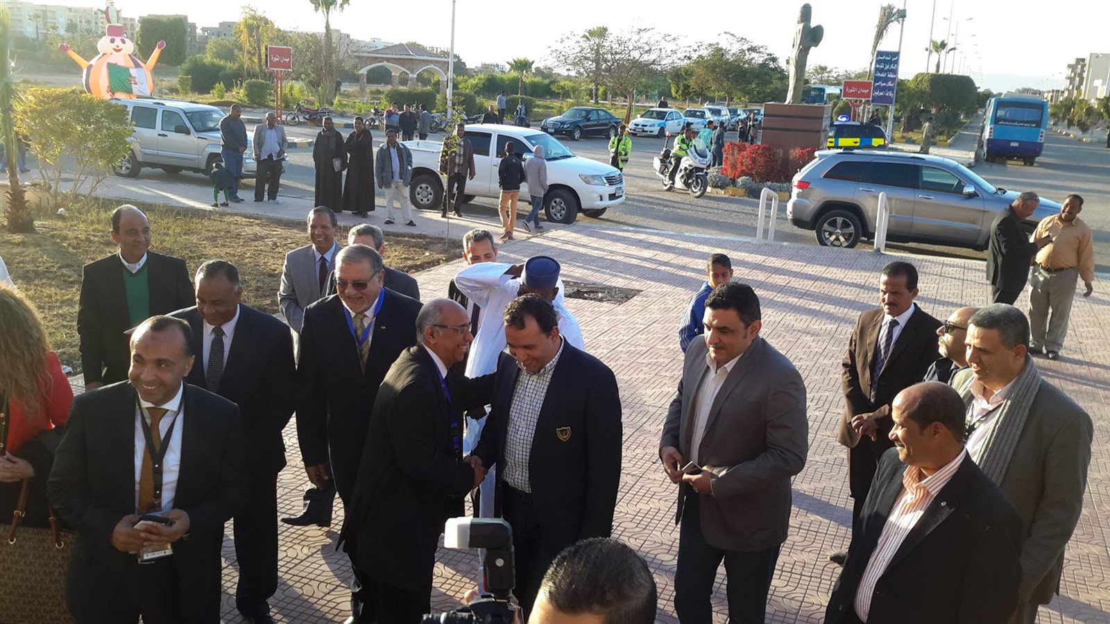 جانب من الزيارة