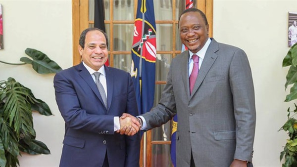 الرئيس السيسي ونظيره الكيني