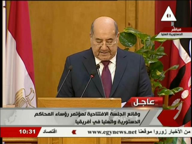 المستشار عبدالوهاب عبدالرازق رئيس المحكمة الدستورية العليا
