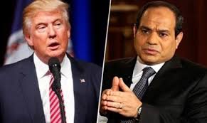 الرئيس عبد الفتاح السيسي ونظيرة الامريكي ترامب الرئيس عبد الفتاح السيسي ونظيرة الامريكي ترامب