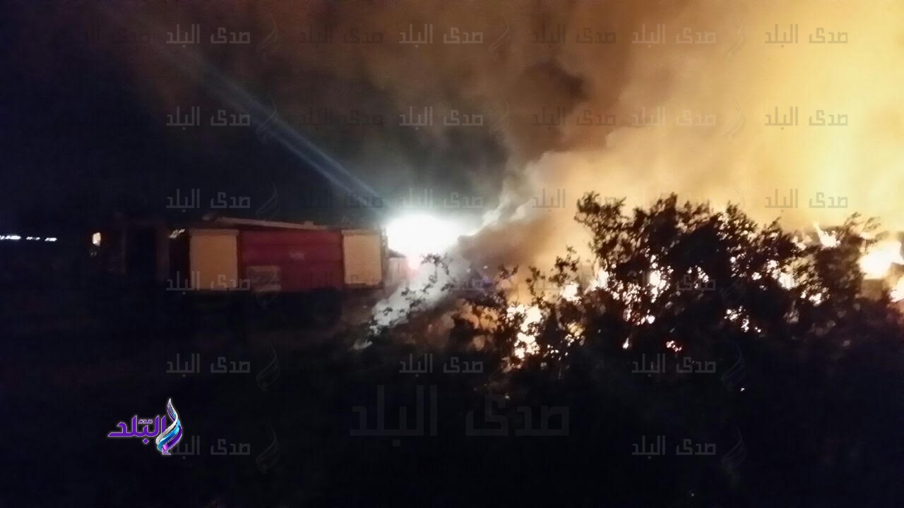 جانب من الحريق