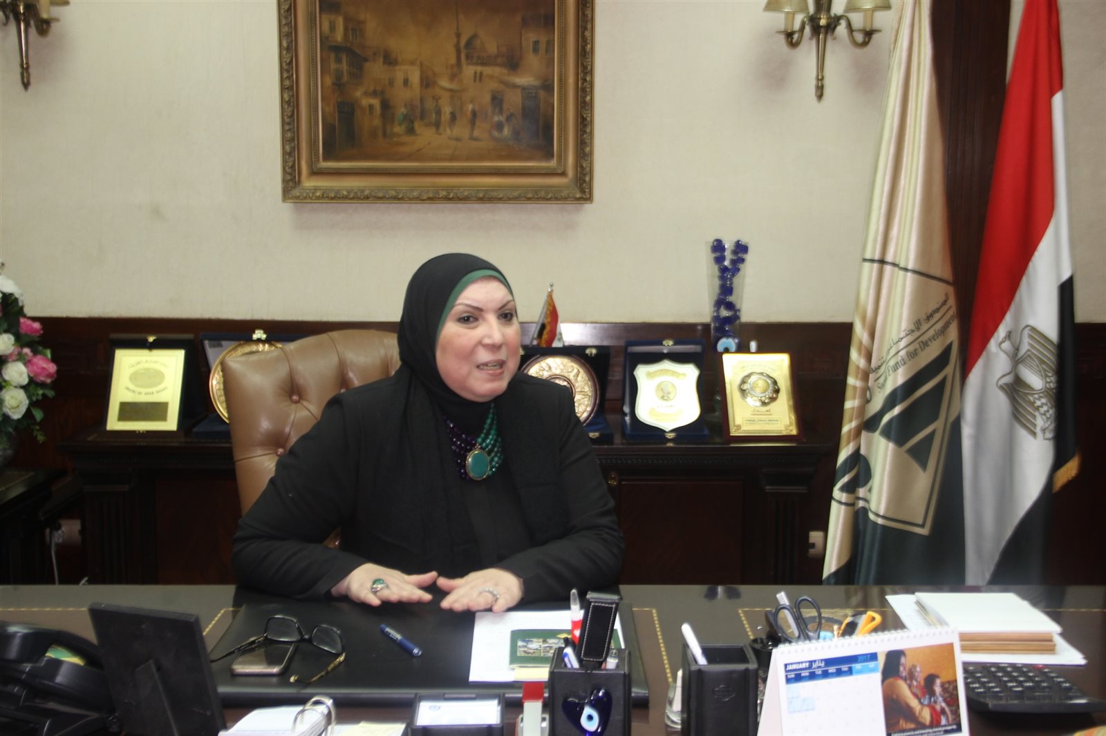 نيفين جامع خلال حوارها مع صدى البلد