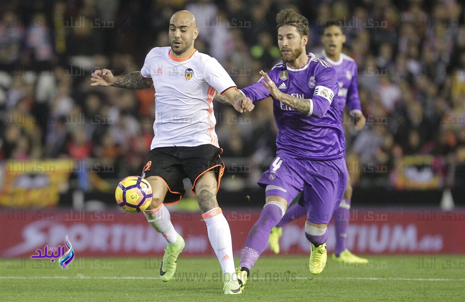 راموس فى مباراة فالنسيا