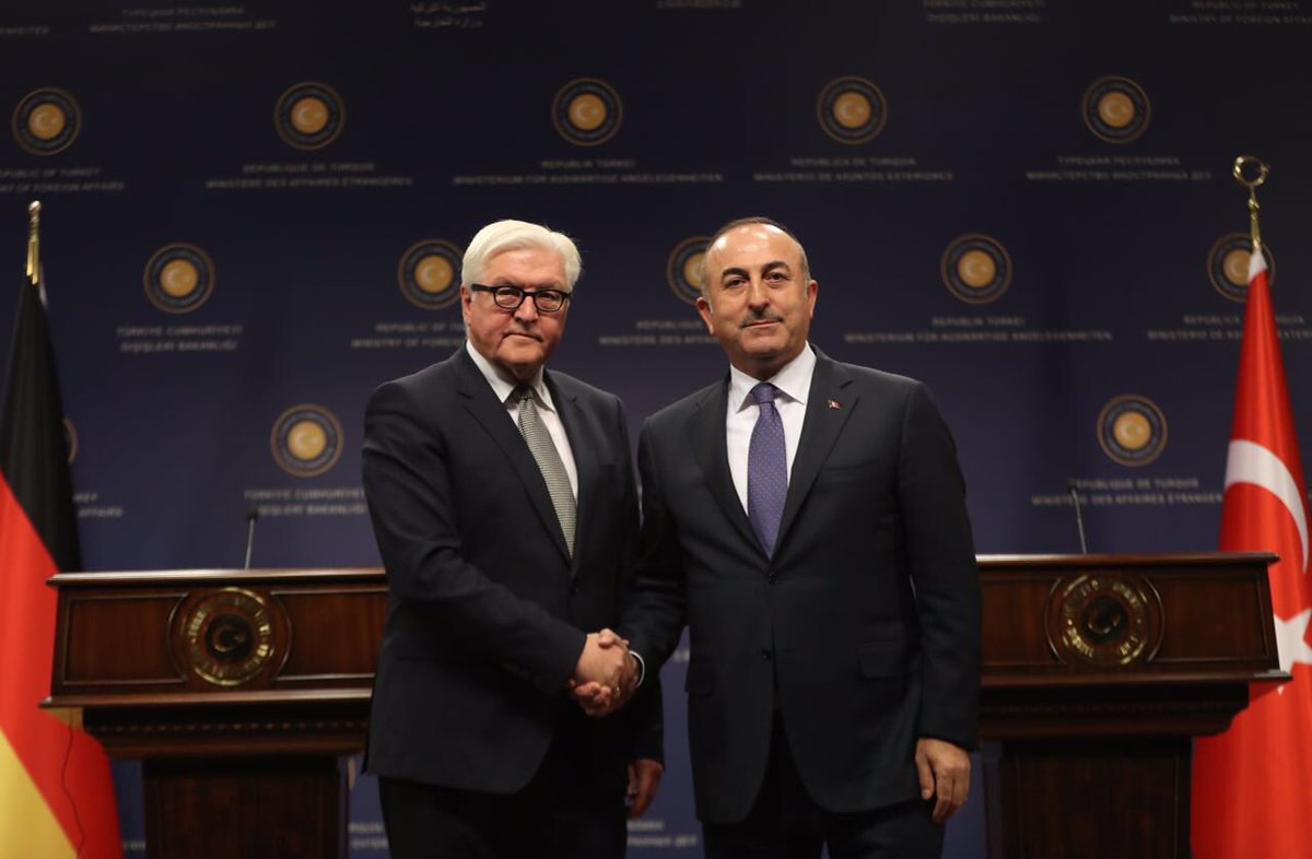 وزير خارجية تركيا ولقاء سابق مع الرئيس الألماني حاليا 