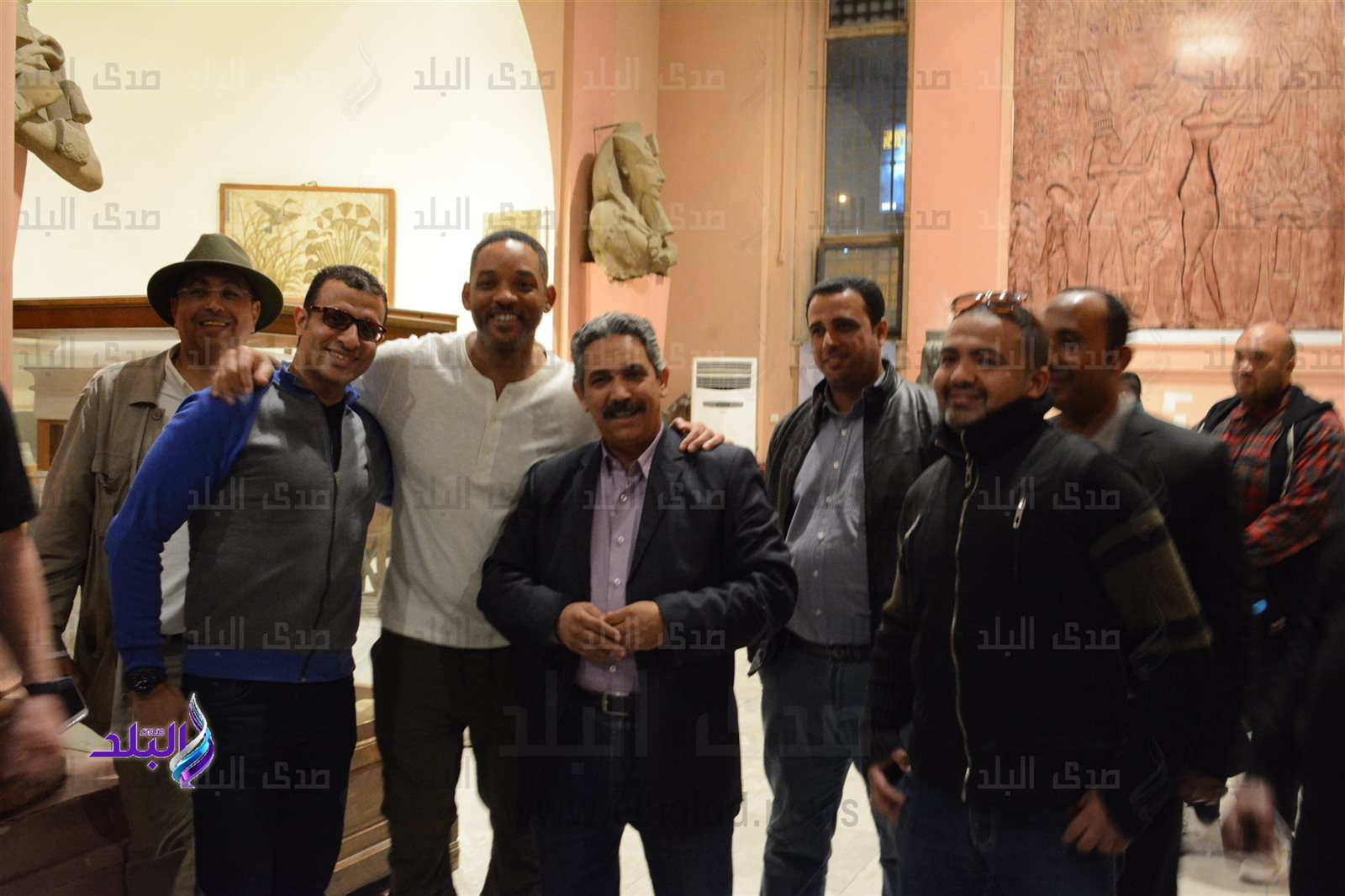 ويل سميث في المتحف المصري ويل سميث في المتحف المصري