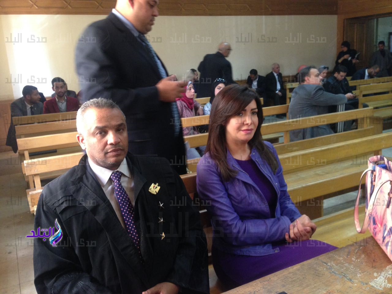 الفنانة لقاء سويدان مع المحامي