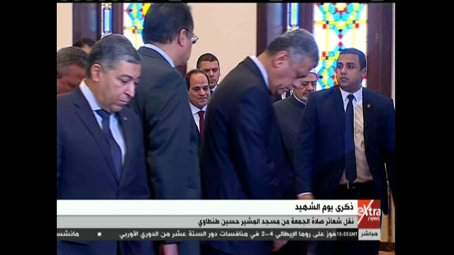 السيسي في مسجد المشير طنطاوي