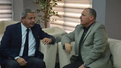 هانى ابوريده ووزير الرياضة هانى ابوريده ووزير الرياضة