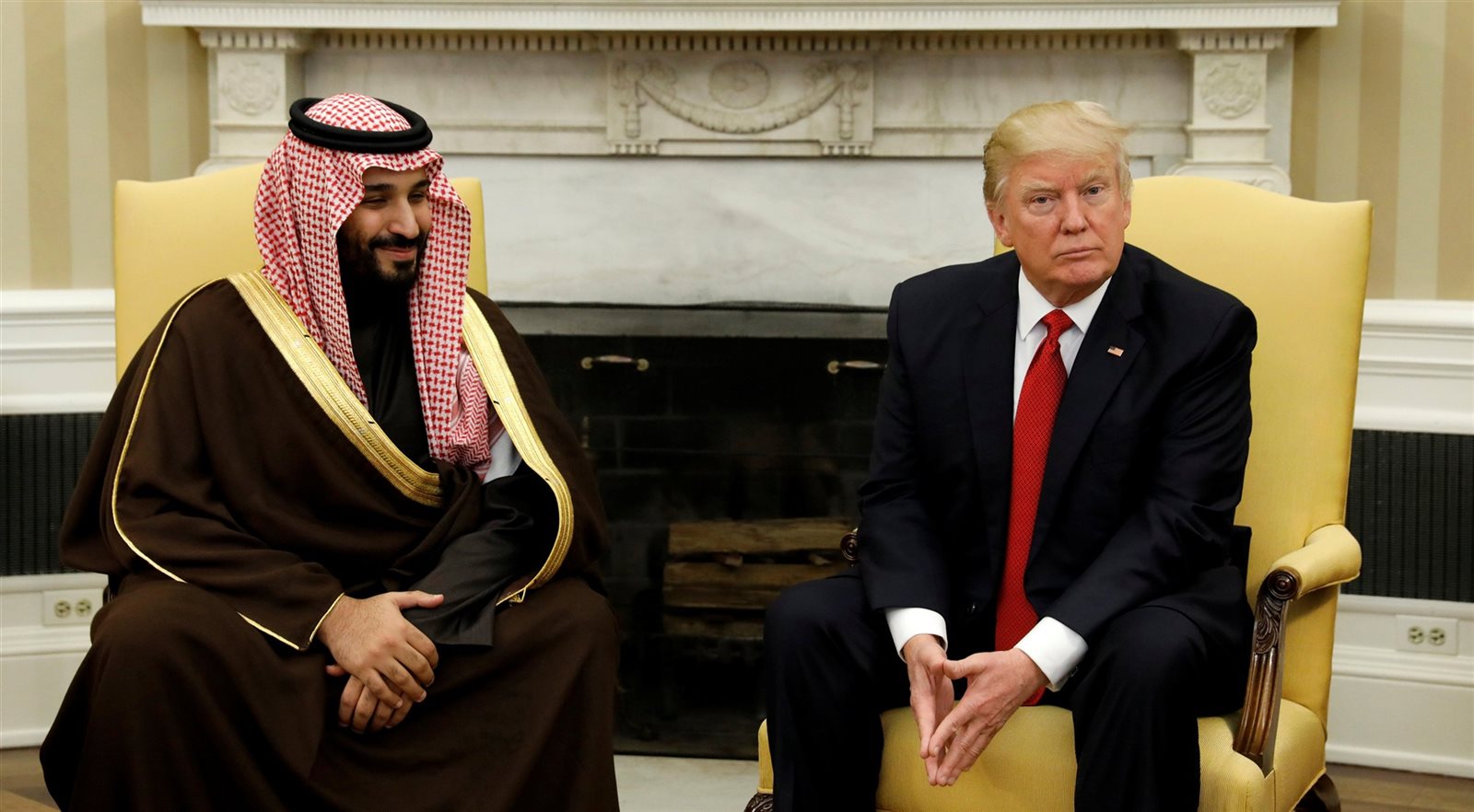 ترامب يلتقى ولى ولى العهد السعودى محمد بن سلمان ترامب يلتقى ولى ولى العهد السعودى محمد بن سلمان