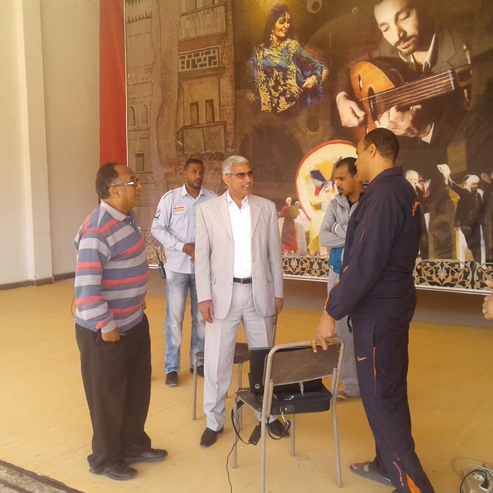 تأجيل حفل افتتاح الملتقى الفني بجامعة جنوب الوادى بسبب الجو