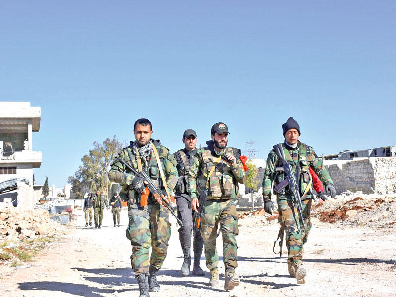 انتشار قوات الجيش في سوريا