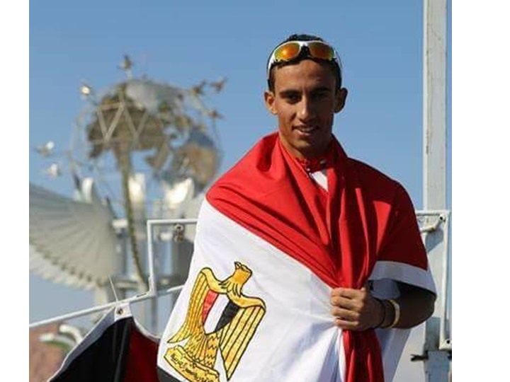  إسلام ناصر لاعب المنتخب الوطنى للدراجات