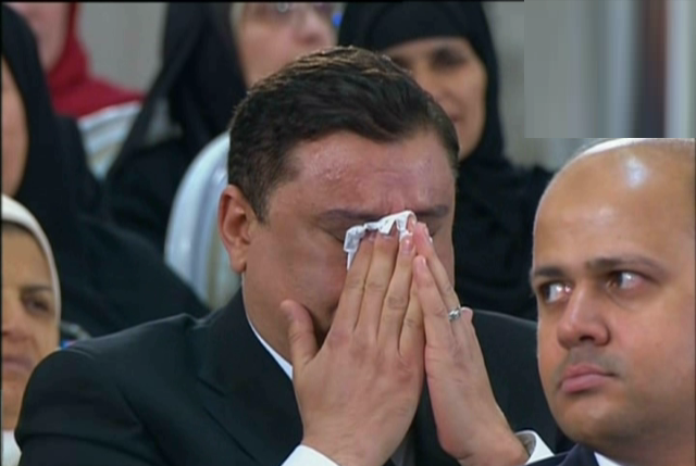  بكاء معتز الدمرداش فى احتفالية يوم المرأة المصرية