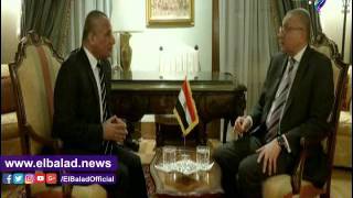 السفير ياسر رضا خلال حواره مع الإعلامى أحمد موسى 