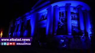 البورصة المصرية تكتسي باللون الأزرق تضامنا مع مرضى التوحد