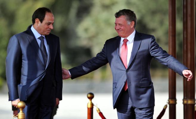 الرئيس السيسي والملك عبد الله بن حسين الرئيس السيسي والملك عبد الله بن حسين
