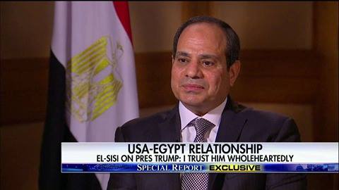 الرئيس السيسي خلال حواره مع فوكس نيوز 