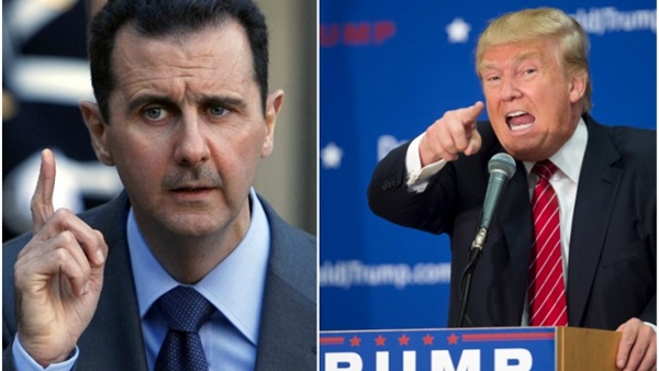 ترامب وبشار - صورة أرشيفية