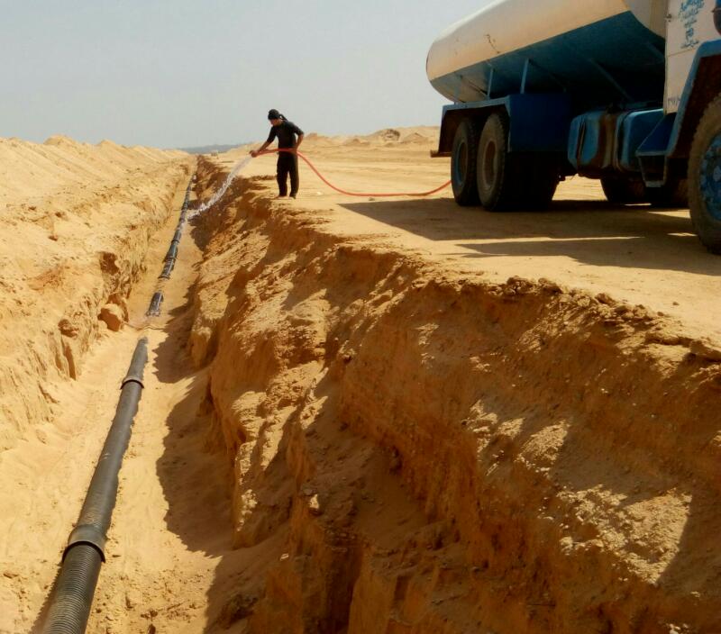 مأخذ المياه الجديد بالسادات مأخذ المياه الجديد بالسادات