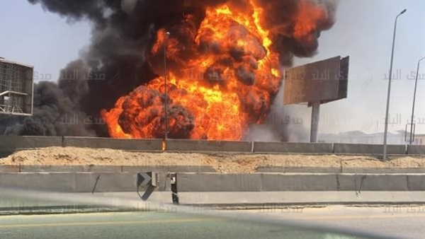 صورة من انفجار خط الغاز 