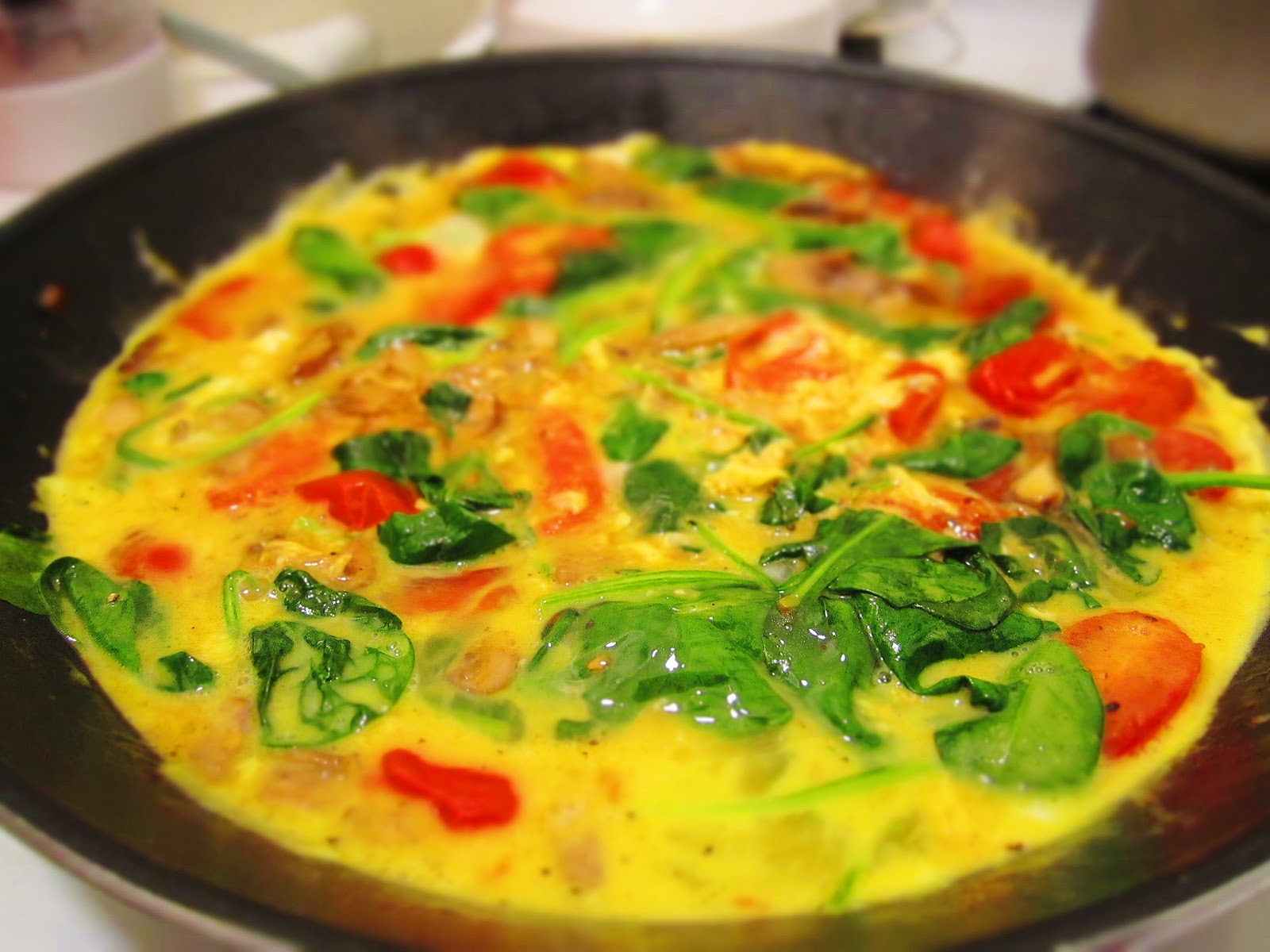 بيض أومليت بالخضار