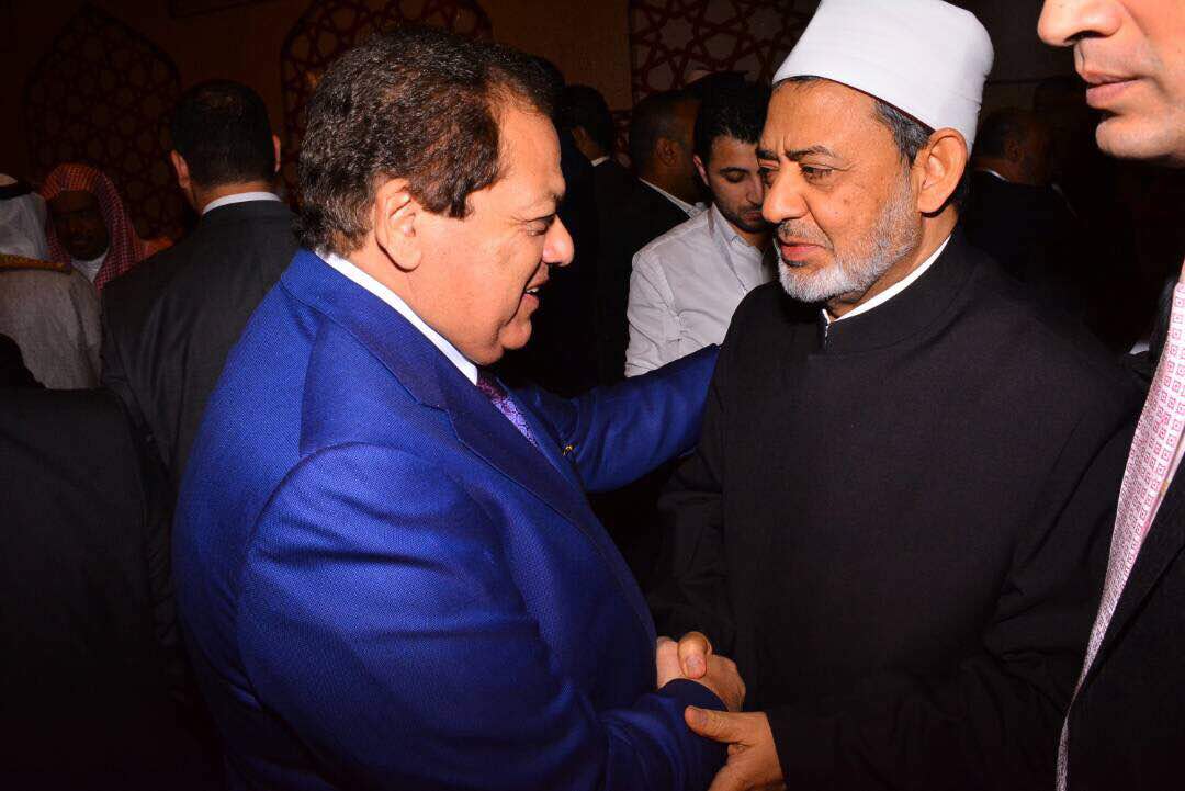 جانب من لقاء أبو العينين مع شيخ الأزهر 