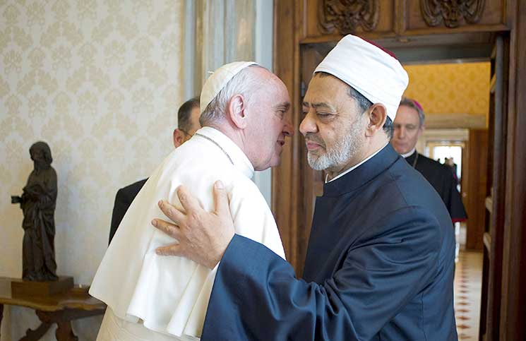 شيخ الأزهر وبابا الفاتيكان