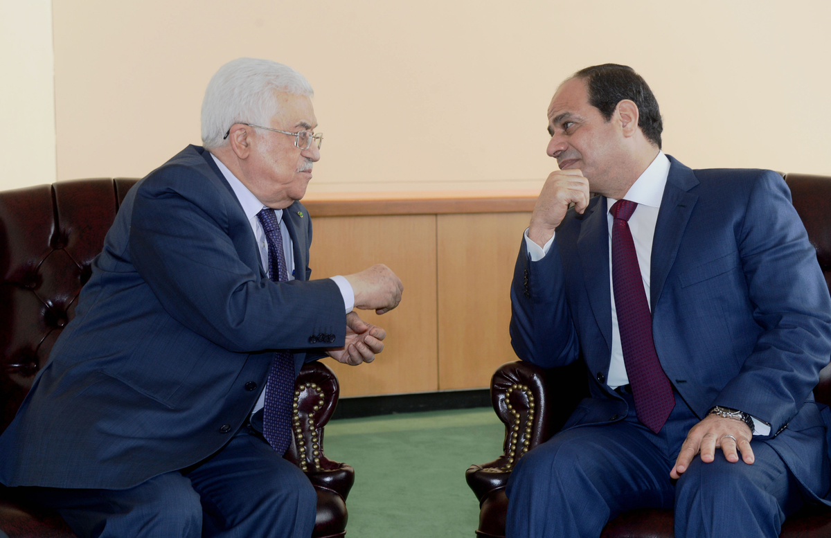 الرئيس السيسي ونظيرة الفلسطيني
