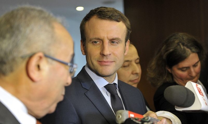 مرشح الانتخابات الفرنسية إيمانويل ماكرون