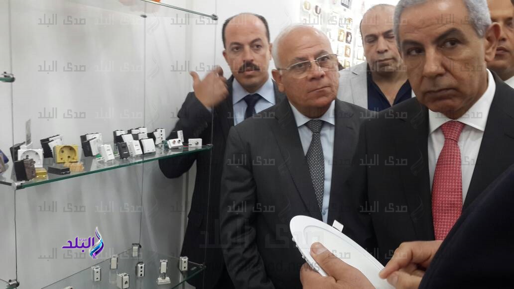 طارق قابيل خلال معرض "صنع فى مصر"  طارق قابيل خلال معرض "صنع فى مصر"
