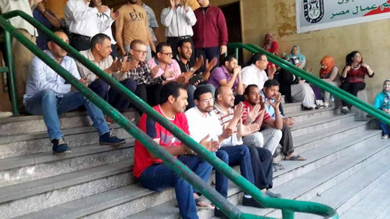 جانب من الوقفة الاحتجاجية