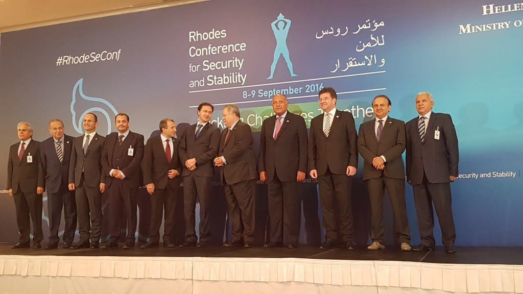 صورة أرشيفية لمؤتمر رودس الأول بمشاركة سامح شكري صورة أرشيفية لمؤتمر رودس الأول بمشاركة سامح شكري
