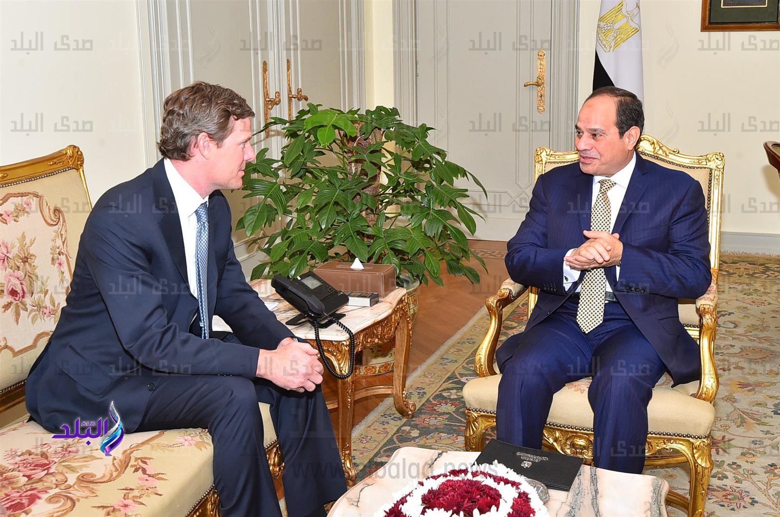 السيسي ورئيس فيزا العالمية السيسي ورئيس فيزا العالمية