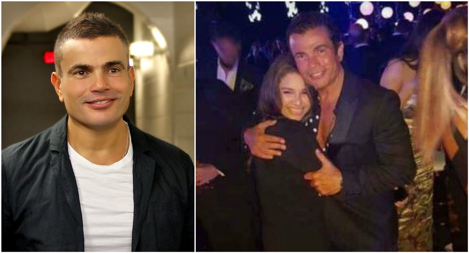 عمرو دياب في صورة مع أحد المعجبات عمرو دياب في صورة مع أحد المعجبات