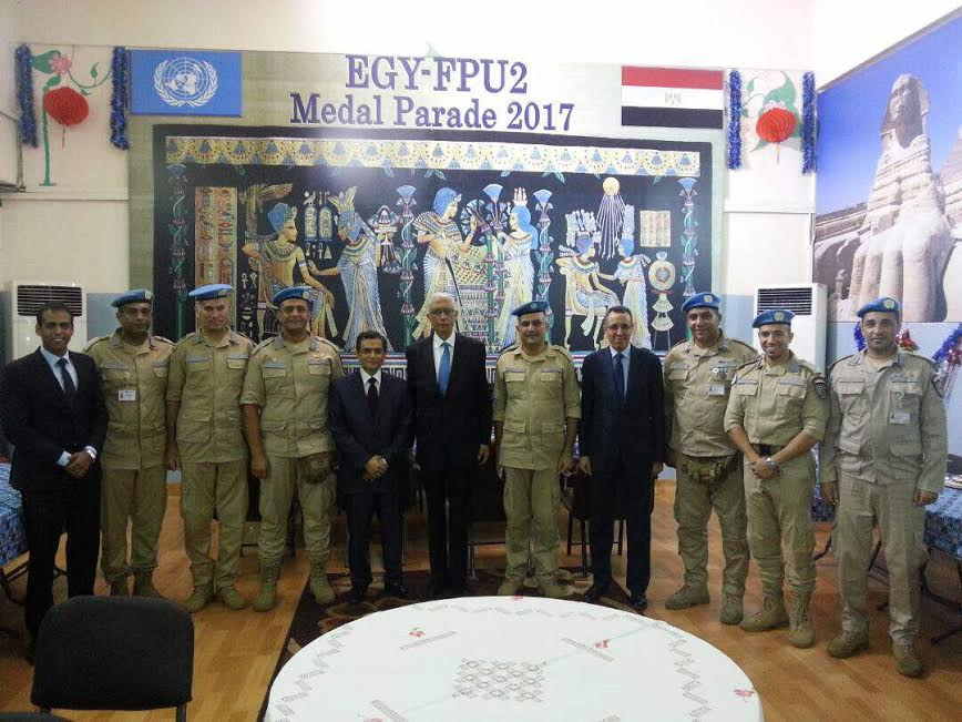 لقاء السفير حمدي لوزا بأعضاء وحدة الشرطة المصرية بأنجولا