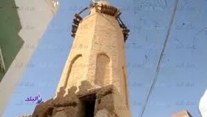 مئذنة مسجد « المحيبس » بالخارجه مئذنة مسجد « المحيبس » بالخارجه