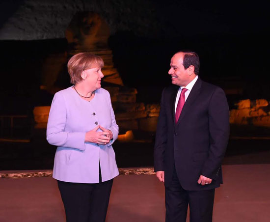 السيسي وميركل .. أرشيفية