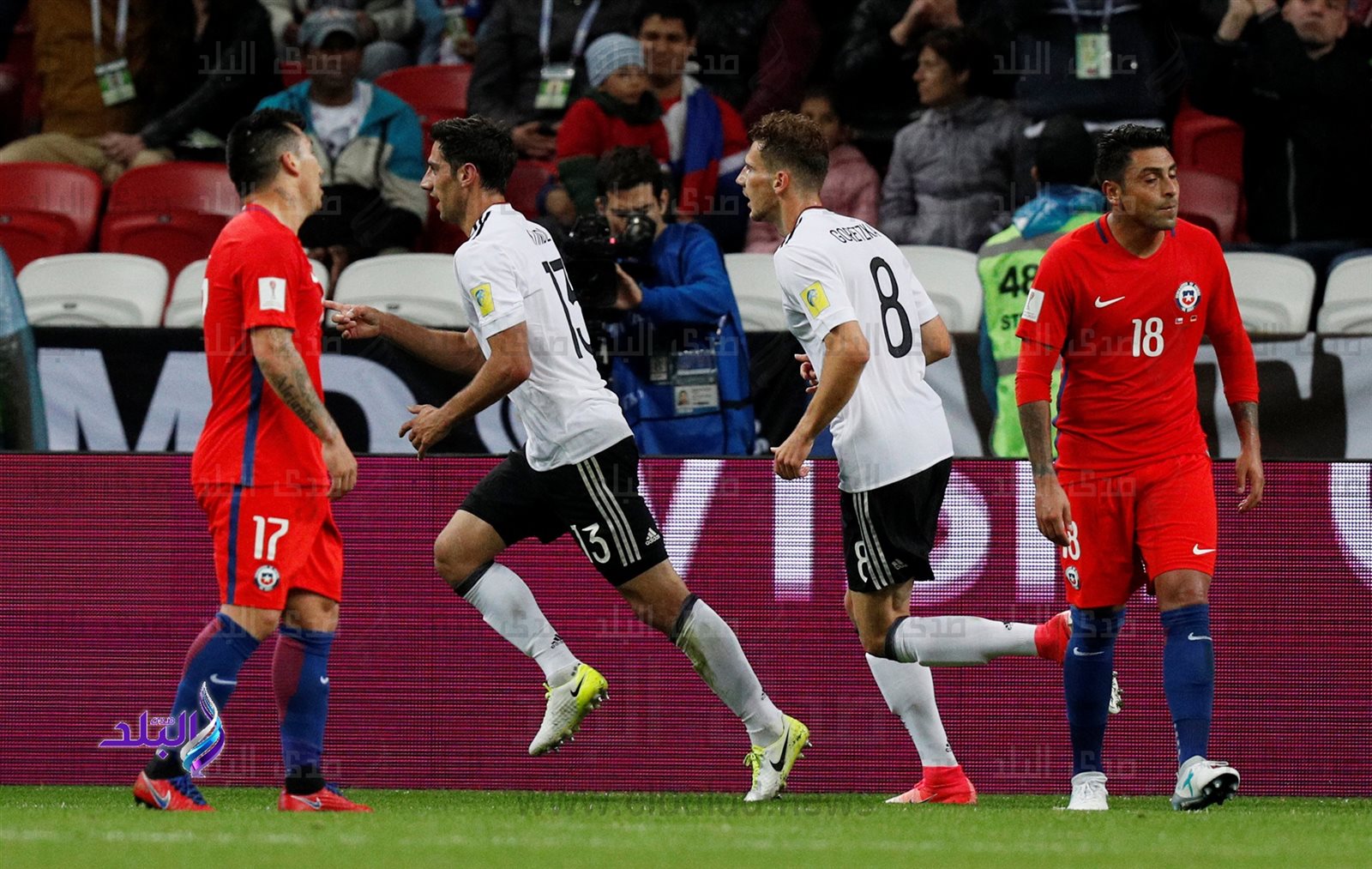  لارس ستيندل عقب تسجيل الهدف 