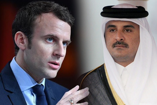 ماكرون  يهاتف تميم