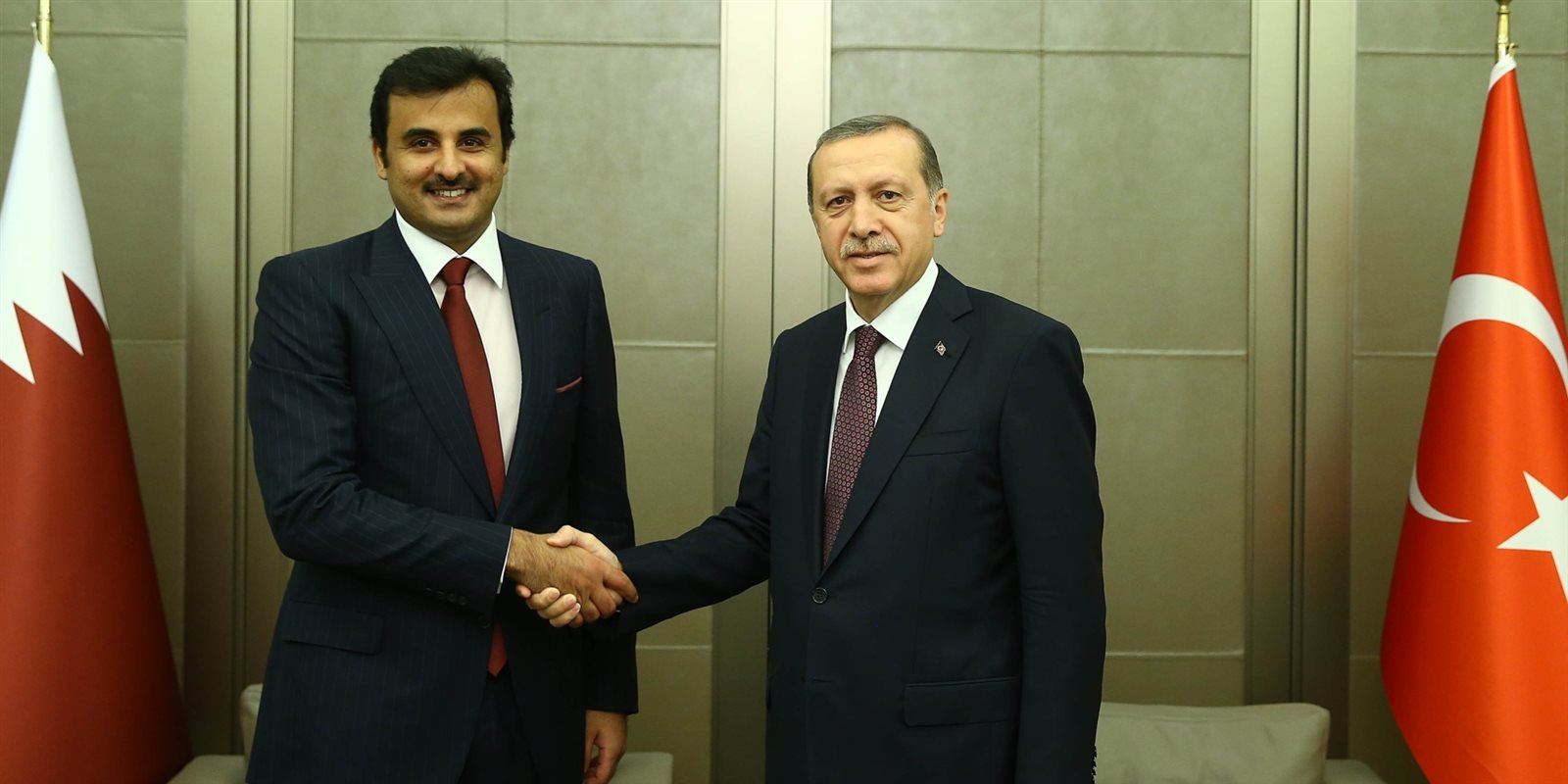 اردوغان وتميم - ارشيفية اردوغان وتميم - ارشيفية
