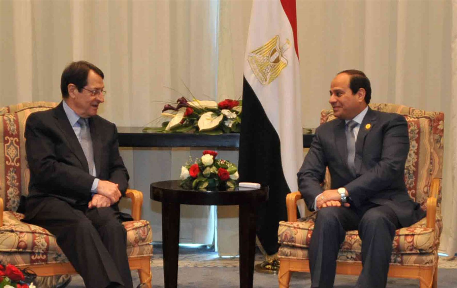 السيسي ورئيس قبرص - أرشيفية السيسي ورئيس قبرص - أرشيفية