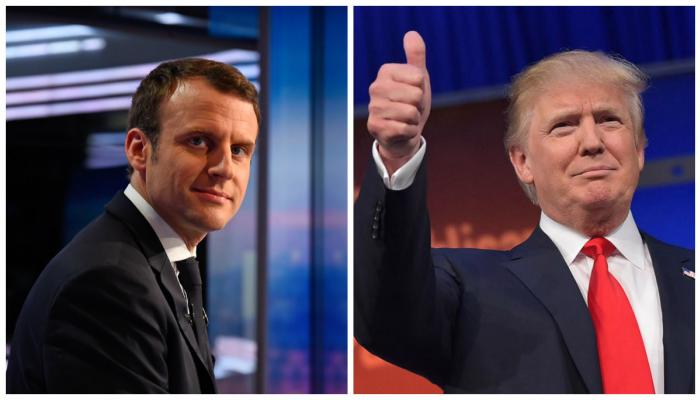 ترامب وماكرون