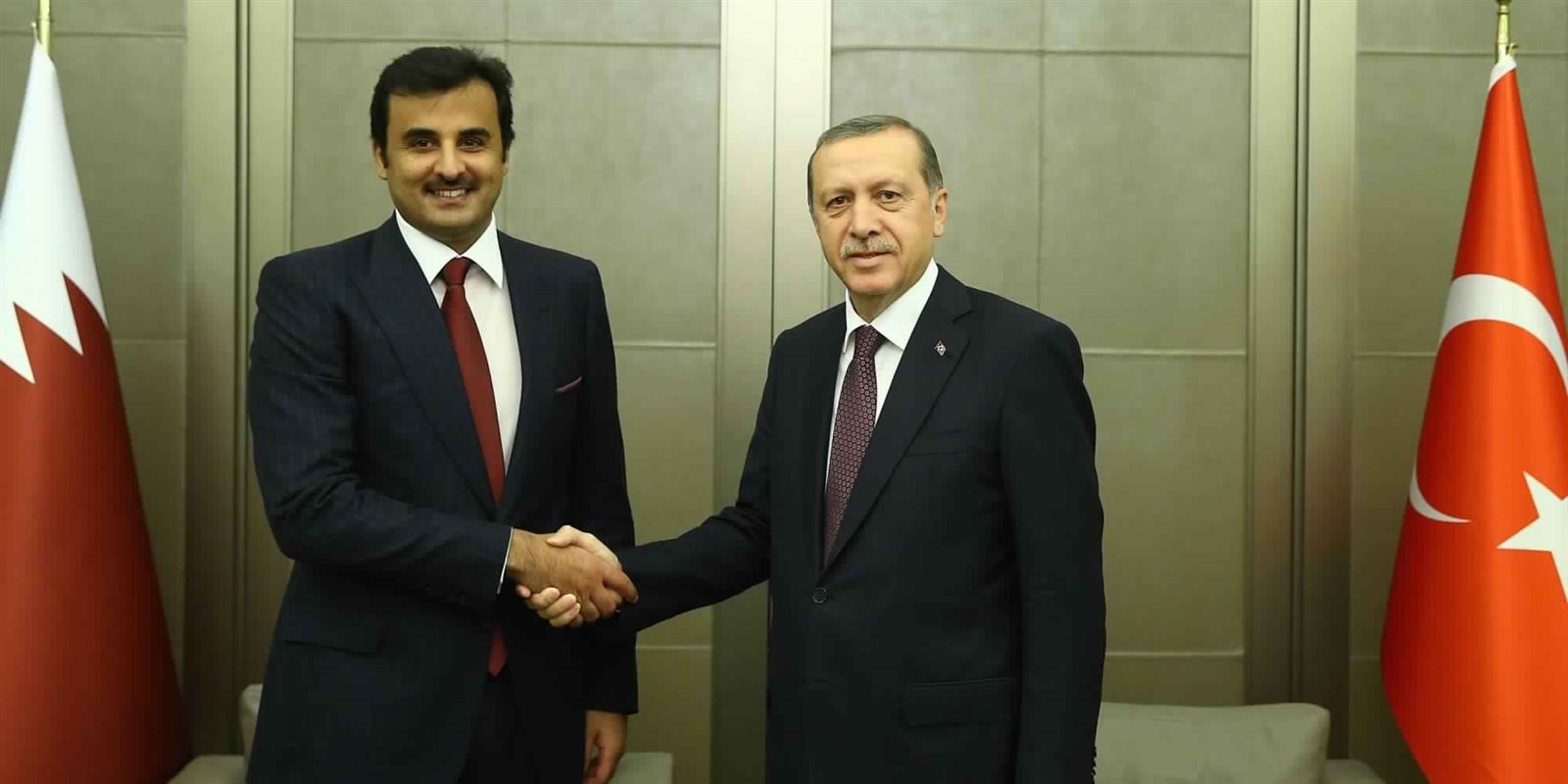 أردوغان وتميم - ارشيفية أردوغان وتميم - ارشيفية