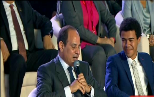 الرئيس السيسي والشاب ياسين الزغبي