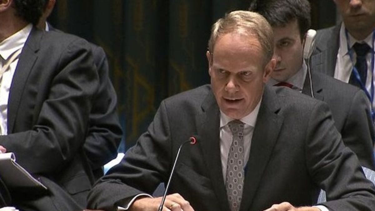 السفير البريطاني في الأمم المتحدة ماثيو رايكروفت 