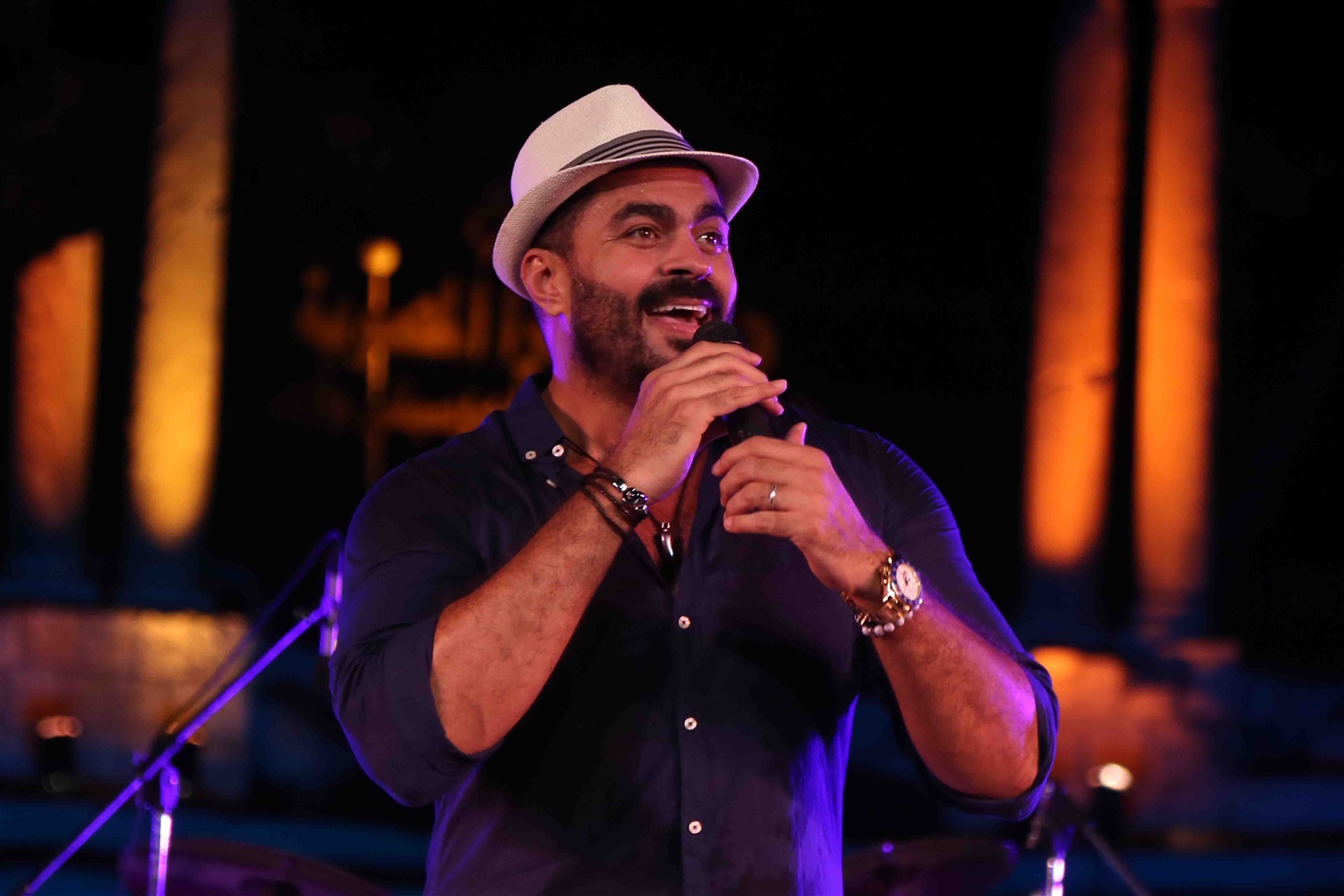 خالد سليم خلال فعاليات الحفل خالد سليم خلال فعاليات الحفل