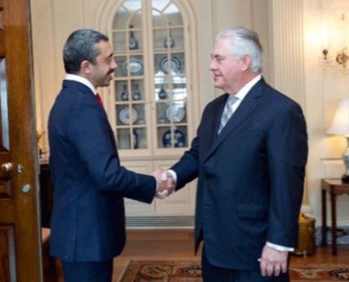 وزيرا الخارجية الاماراتى والامريكى وزيرا الخارجية الاماراتى والامريكى