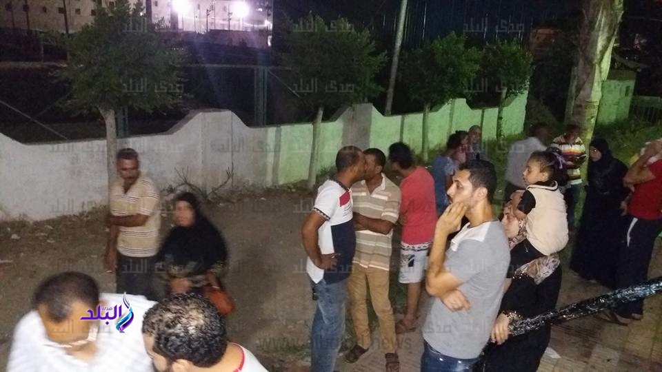 انهيار جزئي بمنزل مكون من طابقين بمنطقة سوق اللبن بالمحلة