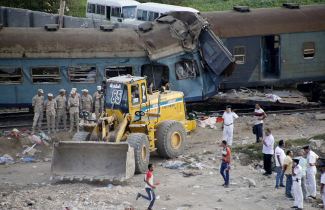 تصادم قطارين بالأسكندرية